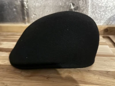 Kangol 504 100% Wool Men’s Iconic Original Flat Hat Size L Black - Image 1 of 4