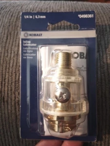 Kobalt automatischer 1/4" Inline-Schmierstoffgeber mit sichtbarem Ölstand Druckluftwerkzeug 0498361 - Bild 1 von 3
