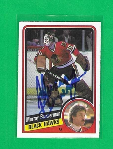 TARJETA AUTÓGRAFA DE MURRAY BANNERMAN 1984-85 O-PEE-CHEE CHICAGO BLACKHAWKS - Imagen 1 de 1