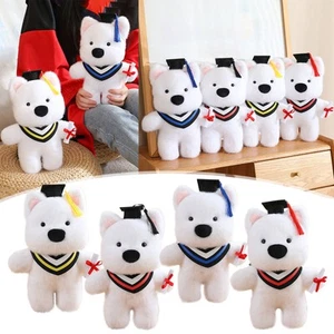 Graduation Season Doll Cartoon Doctor Puppy Toy Wearing Doctor Hat Graduation - Imagen 1 de 28
