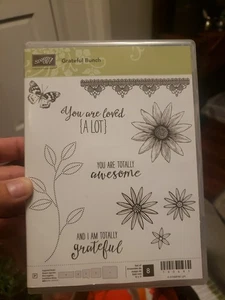 Grateful Bunch Stampin Up Project Life Stempelset Sonnenblumen Schmetterling ohne Stanze - Bild 1 von 3