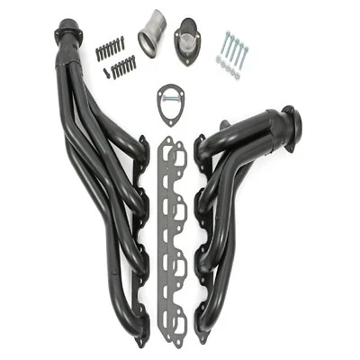 Hedman Hedders Uncoated Steel 1-3/4" Dia Shorty Headers for 88-97 F-250/F-350 - Image 1 of 3