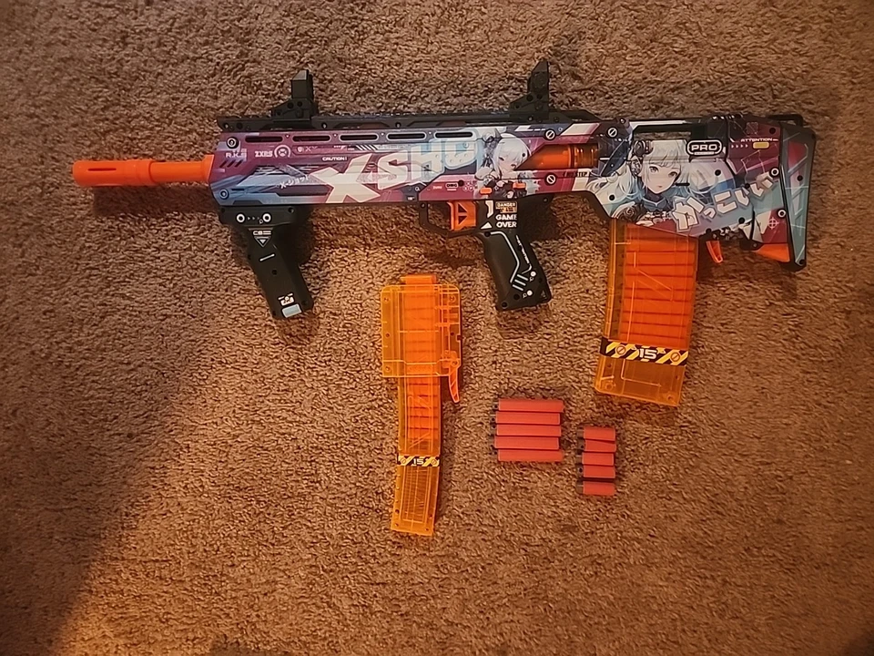 Pro Series Foam Dart Gun Anime Skin With 20 Small And 20 Large Bullets And 2... - Image 1 of 1