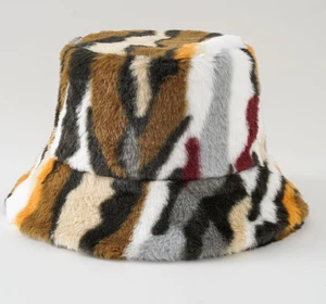 Women Ladies Winter Faux Fur Bucket Hat Fluffy Women - Picture 1 of 1