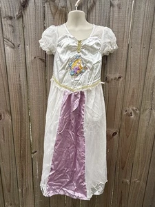 Disney Store Größe 5/6 Rupunzel Kostüm Verkleidung siehe Fotos, gebraucht, weiß lila - Bild 1 von 9