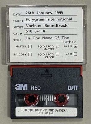 Jimi Hendrix Thin Lizzy Sinéad O'Connor Gavin Friday Bono DAT Cassette Tape - Image 1 of 3