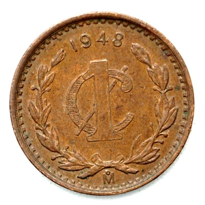 1948Mo Mexico 1 Centavo Coin, km415 - Nice Coin 🇲🇽 Free Shipping! 🌏 - Picture 1 of 5