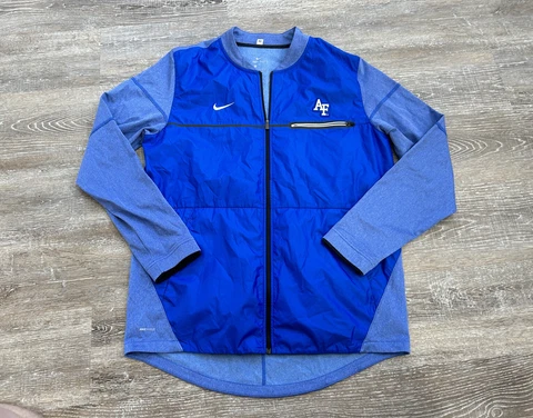 Air Force Flacons Player Issue Nike Blade Collar Full Zip Jacket Dri Fit Shield Cover