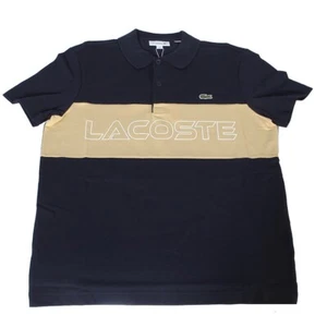 Lacoste Men's Regular Fit Stretch Piqué Polo in Navy Blue PH1470-51 IP7 - Picture 1 of 2