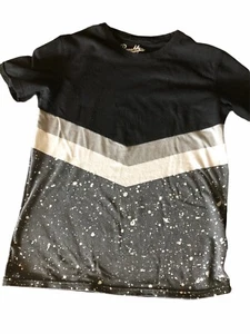 Camiseta de tela Brooklyn talla pequeña negra blanca (A3) - Imagen 1 de 3