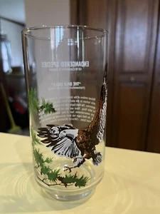 Vaso de colección Burger Chef Glass Bald Eagle 1978 coleccionistas especies en peligro de extinción WWF - Imagen 1 de 5