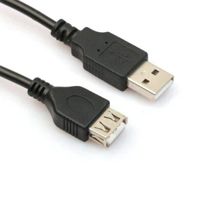 USB Extension Cable Lead A Male to A Female Extender USB 2.0 1M 2M 3M 5M UK - Picture 1 of 6