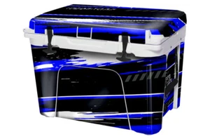 Vinyl Cooler Wrap fits YETI Tundra 35 | Decal Skin FULL - RZR SxS Blue - Picture 1 of 7