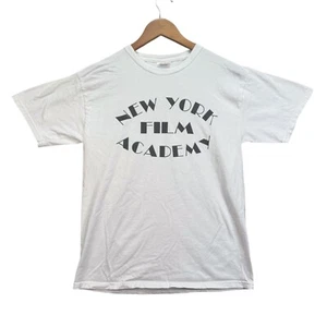 Vintage NY Films Academy T Shirt NYC New York Film NYFA Director College White M - Picture 1 of 5