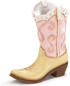 Rosa Damen Cowboy Cowgirl Stiefel Vase - toller Western Country Home Akzent!! - Bild 1 von 12