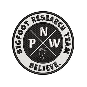 Bigfoot Research Pacific Northwest patch brodé fer à repasser appliqué sasquatch - Photo 1/3