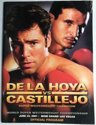 Oscar De La Hoya vs Javier Castillejo onsite program Manny Pacquiao USA debut - Image 1 of 2