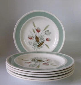 SIX WOOD & SONS CLOVELLY 170mm PLATES GOOD CONDITION - Picture 1 of 2