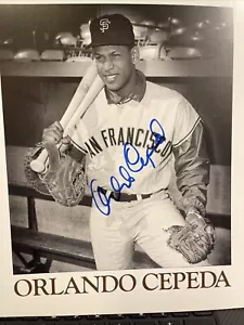 ORLANDO CEPEDA - AUTOGRAMMIERT / SIGNIERT - DER BABY BULL TASCHENBUCH HOF Giants - Bild 1 von 14
