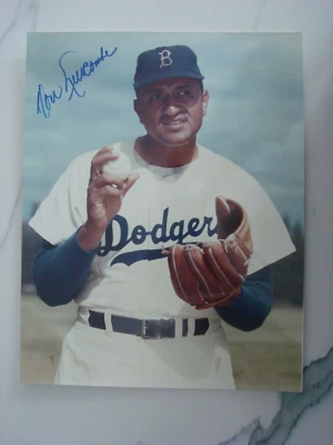 Don Newcombe Signed Dodgers 8x10 Photo - Image 1 of 2