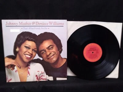 Johnny Mathis & Deniece Williams Thats What Friends Are For vinyl LP record 1978 - Image 1 of 4