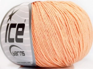 4-Skein Lot Amigurumi Cotton Yarn Summer Spring Fine 4x50g/160m Light Salmon - Picture 1 of 4