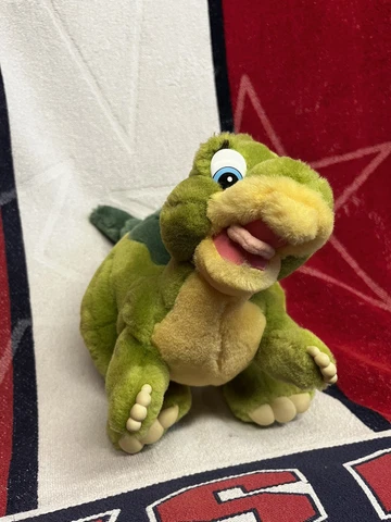 Vintage 1988 The Land Before Time Ducky Dinosaur Plush Stuffed Toy 10in Tall Cover