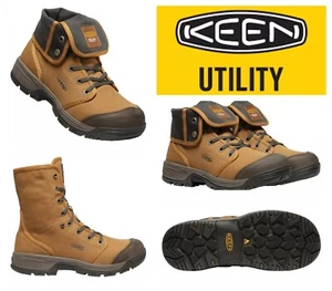 KEEN UTILITY Roswell Mid Canvas Boots Mens Size 14 D Almond/Black Olive NEW $140 - Picture 1 of 12