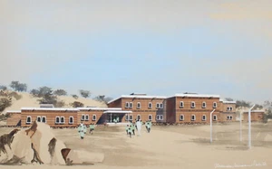 Original Aquarell auf Karton Alexander Duncan Bell 75 cm x 52,5 cm Schottland von 1977 - Bild 1 von 20