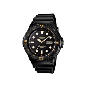 Mens Wristwatch CASIO MRW-200H-1EVDF Silicone Black Classic Sub100mt - Picture 1 of 1