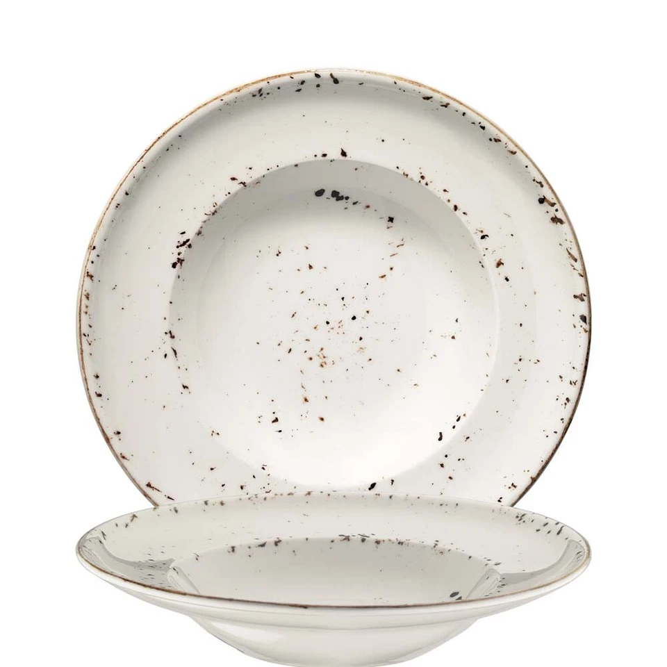 6x Suppenteller Pastateller Salatteller Essteller Creme Geschirr Bonna Grain - Bild 1 von 1