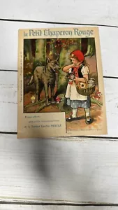 Vintage Le Petit Chaperon Rouge Nestlé Booklet - Little Red Riding Hood - RARE - Imagen 1 de 6