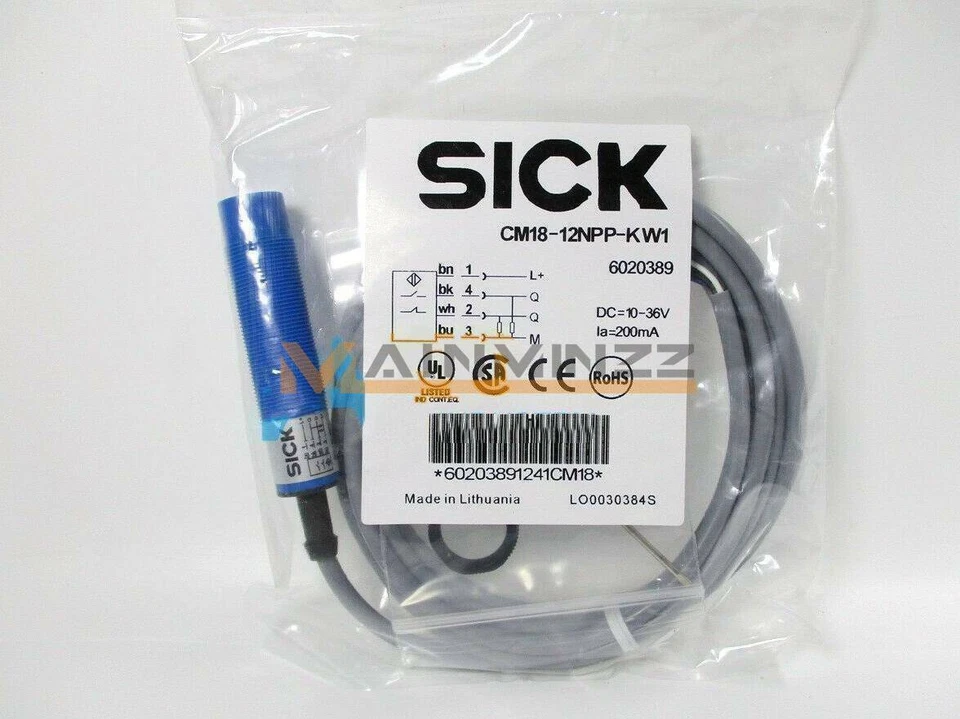 ONE New SICK Proximity Switch CM18-12NPP-KW1 - Image 1 of 1