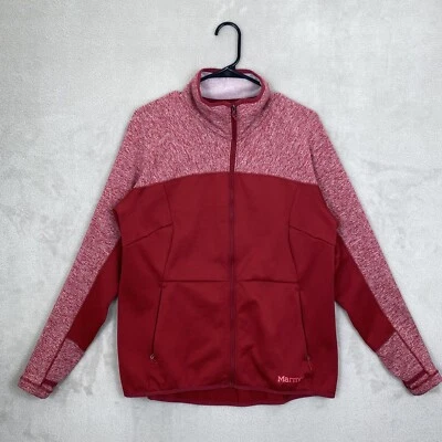 Marmot Mescalito Fleece Jacket Women’s XL Red Full Zip Hiking Outdoors Camping - Image 1 of 4