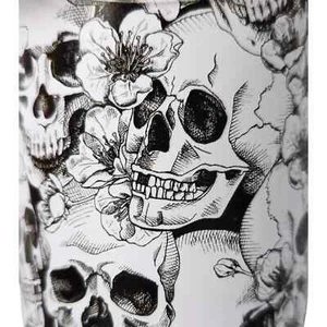 HydraPeak Water Bottle Tumbler 40 oz Stainless Steel SKULLS VOYAGER NEW WITH BOX - Picture 1 of 6