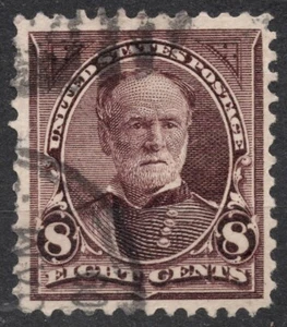 #272 SG275 1895 6 cent US stamp General William T. Sherman 1895 Regular Issue - Picture 1 of 2