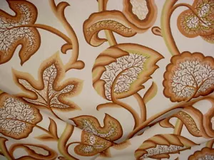 2-1/2 Scalamander AO 00044009 jakobinischer Blumenmuster goldener Druck Polsterstoff - Bild 1 von 4