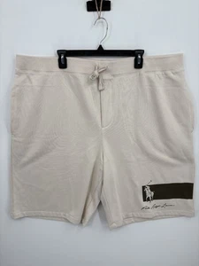 Polo Ralph Lauren Sweat Shorts Mens 4XLT TALL Beige Drawstring BIG PONY NWT $110 - Picture 1 of 7