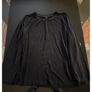 Eileen Fisher XL/TG Black Cupro Blend Long Sleeve Top Soft Comfortable z2 - Picture 1 of 8