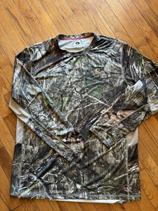 Mossy Oak Camo Shirt Mens XL Scent Control Camoflauge Hunting Pullover - Picture 1 of 5