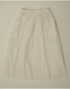 CANDA Womens A-Line Skirt IT 38 XS W26 White Polyester AO02 - Picture 1 of 3