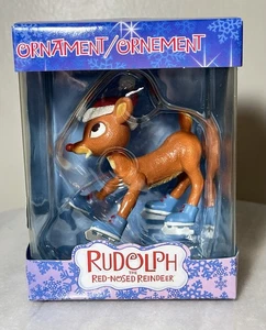 American Greetings Rudolph das Rentier mit der roten Nase Eislauf Ornament Neu im Karton - Bild 1 von 10