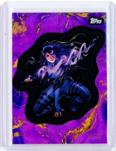 2025 Topps Comic Book Heroes Golden Anniversary PSYLOCKE Purple & Gold Lava /75 - Picture 1 of 2