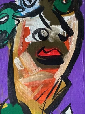 Peter Robert Keil Großes Original Ölgemälde Unikat  Frau und Mann mit Zigarette - Bild 1 von 4