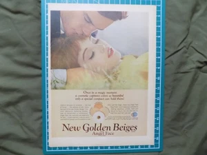 Anuncio impreso 1965 nuevos beige dorado desde ángulo cara por estanques - Imagen 1 de 1