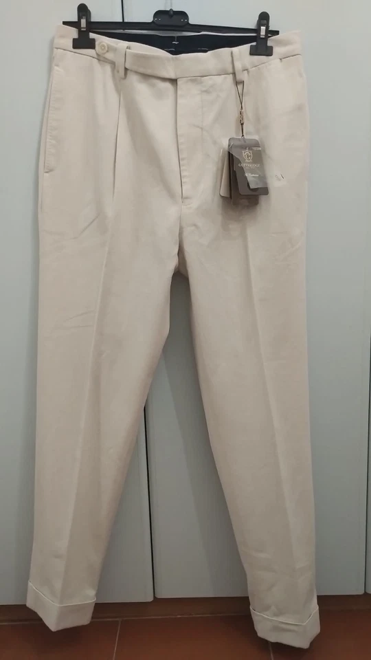 Pantaloni Gutteridge As Cashmere Beige (Panna) Cotone Cashmere Uomo - IT 48 - Immagine 1 di 4