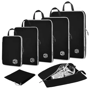 7Set Ultralight Nylon Compression Packing Cubes Expandable Packing Organizers... - Bild 1 von 6