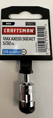 BRAND NEW   929217  CRAFTSMAN  Max Axess 1/4" Drive, 5/32 in  socket - Image 1 of 3
