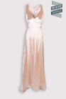 Sugerowana cena detaliczna 794€ PHILOSO DI LORENZO SERAFINI Satynowa suknia wieczorowa IT44 US8 UK12 L Różowa