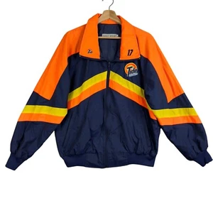 Eagle Ridge Tide Racing Team Jacket Men's Size L Blue Orange Full Zip Mock neck - Picture 1 of 4